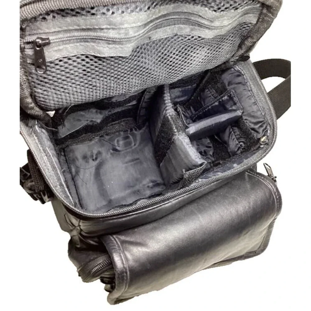 SLR Digital Camera Bag Case Carrying Storage Black Padded Pockets Strap